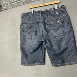 Silver Tab Levi's Jean Shorts Mens Sz 40 Baggy Loose Cut Off USA Y2K Vintage